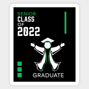 Proud graduation class of 2022 green Sticker